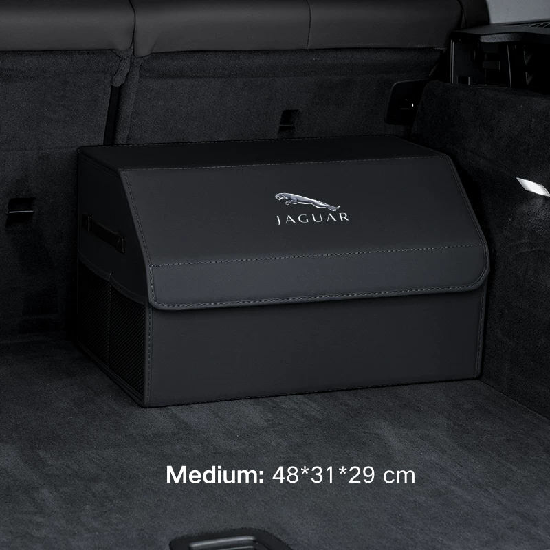 Load image into Gallery viewer, Jaguar Microfiber Leather Car Trunk Storage Box for XEL, XJ, F-PACE, XFL, E-PACE, XE, XF, F-TYPE, I-PACE - i-Station Mobile Phone & Electronic Device Repair and Accessories