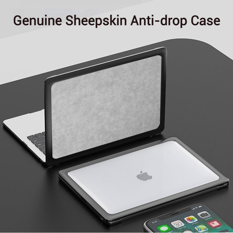Apple MacBook Pro 16" (A2485 & A2780 & A2991 & A3403 & A3186) - Genuine Sheepskin Leather Shockproof Protective Case - i-Station Mobile Phone & Electronic Device Repair and Accessories