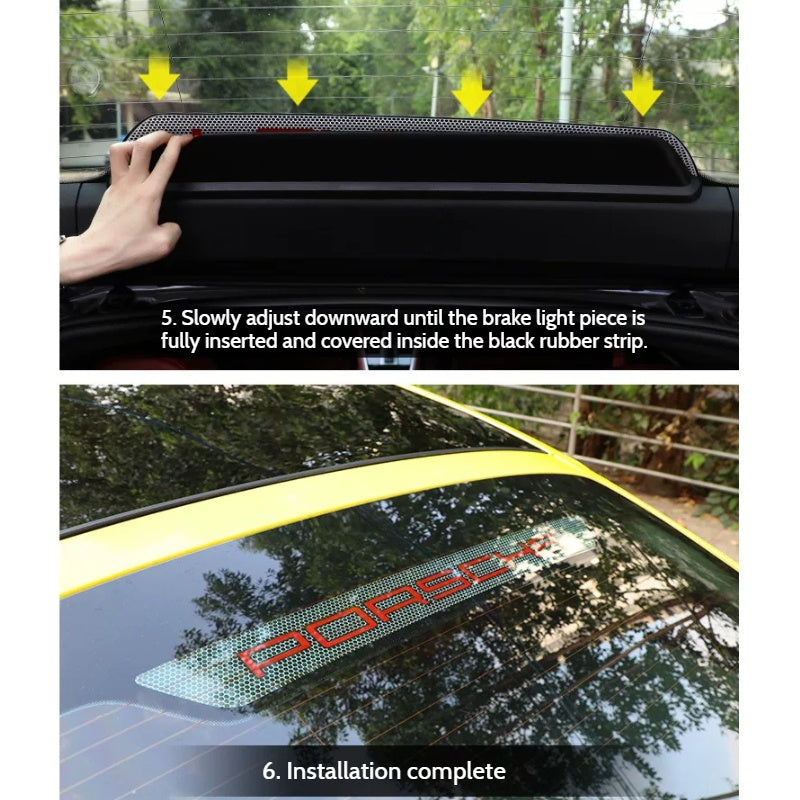 Load image into Gallery viewer, Porsche High-Level Brake Light Cover Trim Sticker For Cayenne, Macan & Panamera - Exterior Styling Upgrade - i-Station Mobile Phone & Electronic Device Repair and Accessories
