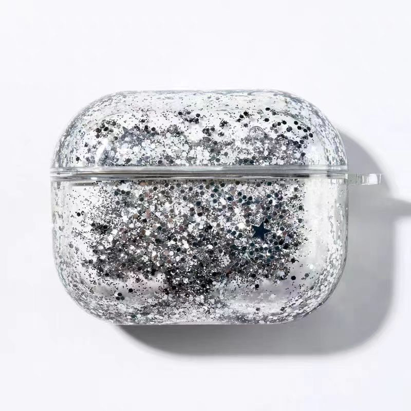 Load image into Gallery viewer, Apple Airpods 4 -  Glitter Sand Flowing Transparent Full-Wrap Anti-Drop Hard Case - i-Station Mobile Phone & Electronic Device Repair and Accessories