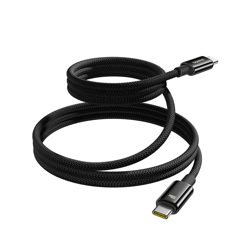 Load image into Gallery viewer, Baseus Tungsten Gold Magnetic Charging Cable USB-C to USB-C 100W 1m - Cluster Black - i-Station Mobile Phone & Electronic Device Repair and Accessories