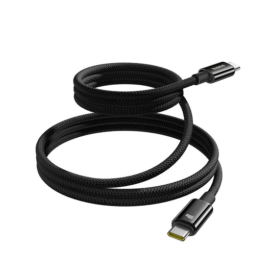 Baseus Tungsten Gold Magnetic Charging Cable USB-C to USB-C 100W 1m - Cluster Black - i-Station Mobile Phone & Electronic Device Repair and Accessories