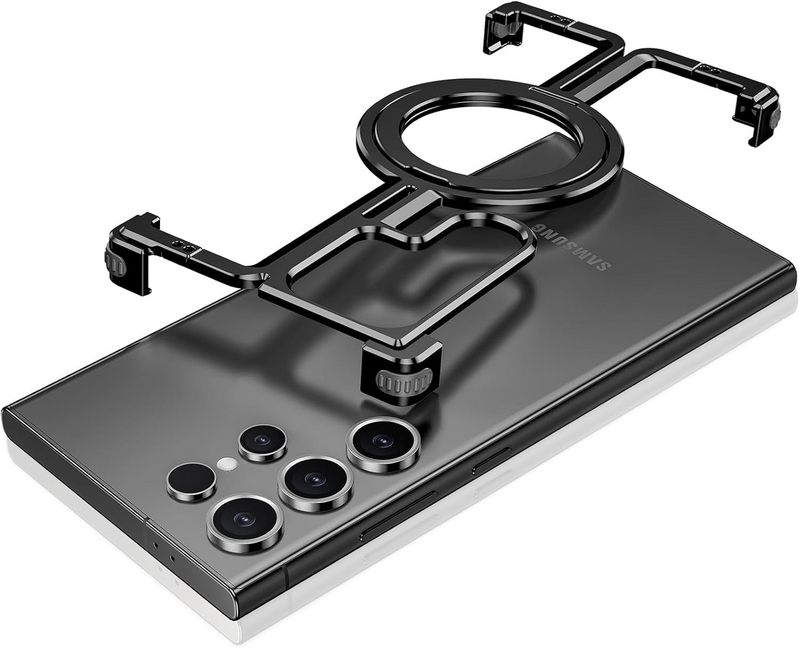 Load image into Gallery viewer, Samsung Galaxy S24/Plus/Ultra - Metal Frame Stand Magsafe Magnetic Phone Case - i-Station Mobile Phone & Electronic Device Repair and Accessories
