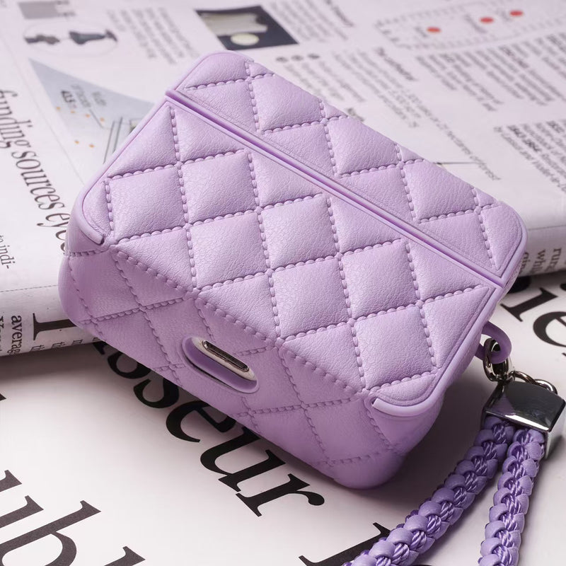 Load image into Gallery viewer, Apple Airpods 3 - Diamond-Patterned Lambskin Case - i-Station Mobile Phone & Electronic Device Repair and Accessories