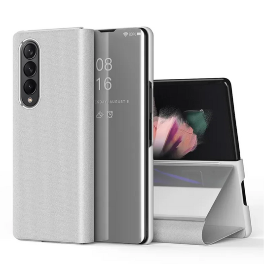 Samsung Galaxy Z Fold 6 SM-F956 PU Leather Visible Mirror Flip Shockproof Essentials Series Case - i-Station Mobile Phone & Electronic Device Repair and Accessories