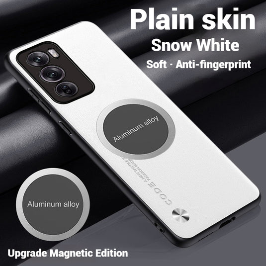 Oppo Reno 12 & Pro - Soft Edged Plain Leather Essentials Series Case - i-Station Mobile Phone & Electronic Device Repair and Accessories