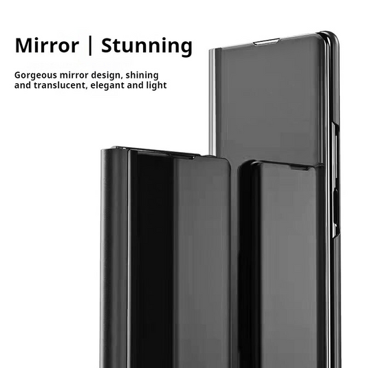 Samsung Galaxy Z Fold 6 SM-F956 PU Leather Visible Mirror Flip Shockproof Essentials Series Case - i-Station Mobile Phone & Electronic Device Repair and Accessories