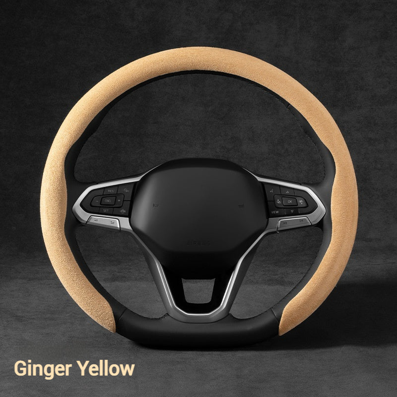 Load image into Gallery viewer, Nissan Suede Car Steering Wheel Covers For Teana (14th Gen), Sylphy Classic, X-Trail, Qashqai, Tiida, Sunny, Livina - i-Station Mobile Phone & Electronic Device Repair and Accessories