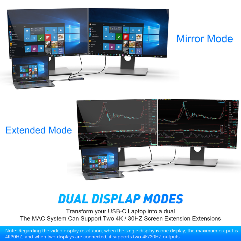 Load image into Gallery viewer, MacBook 13-In-1 Aluminum Hub Dual USB-C Docking Station