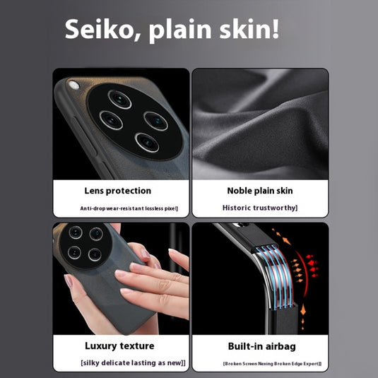 OPPO Find X8 Pro - Matte Leather Full Cover Shockproof Protective Case - i-Station Mobile Phone & Electronic Device Repair and Accessories