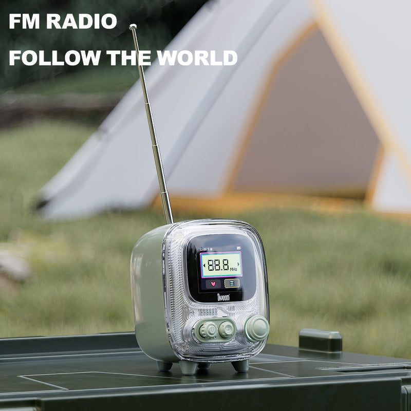 Load image into Gallery viewer, Divoom Tiivoo-2 FM Radio Bluetooth Speaker With Alarm Clock And Upload Photos,Pixel Art Retro Mini Small Cute Wireless Speaker For Party Office Home Desk Bedroom - i-Station Mobile Phone & Electronic Device Repair and Accessories