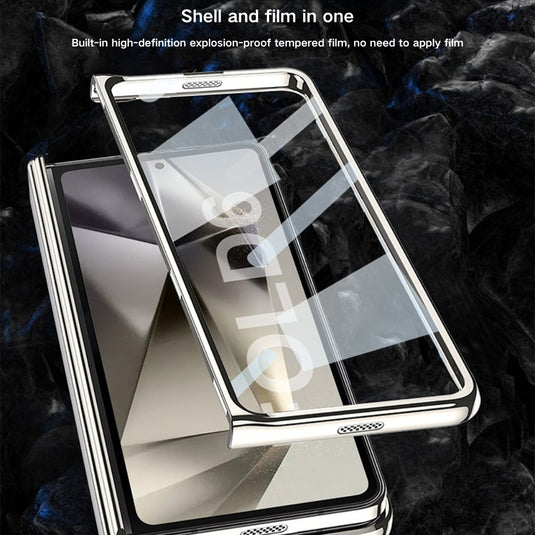 Samsung Galaxy Z Fold 5(SM-F946) - Hinged Foldable Full Coverage Transparent Shockproof Protective Case - i-Station Mobile Phone & Electronic Device Repair and Accessories