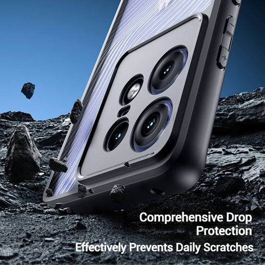 Motorola Moto Edge 60 Fusion Matte Transparent Full-Cover Shockproof Protective Case - i-Station Mobile Phone & Electronic Device Repair and Accessories