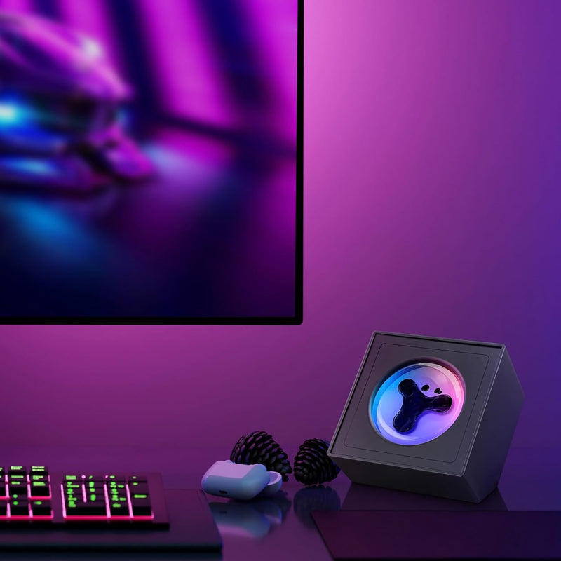 Load image into Gallery viewer, Ferrofluid Music Visualizer, Dancing Sound Sensitive,Ferrofluid Speaker Music Mate, Decorative RGB Light Ferrofluid Display Desk Toy for Table, Bedroom, Office, Study, Science Gift - i-Station Mobile Phone & Electronic Device Repair and Accessories