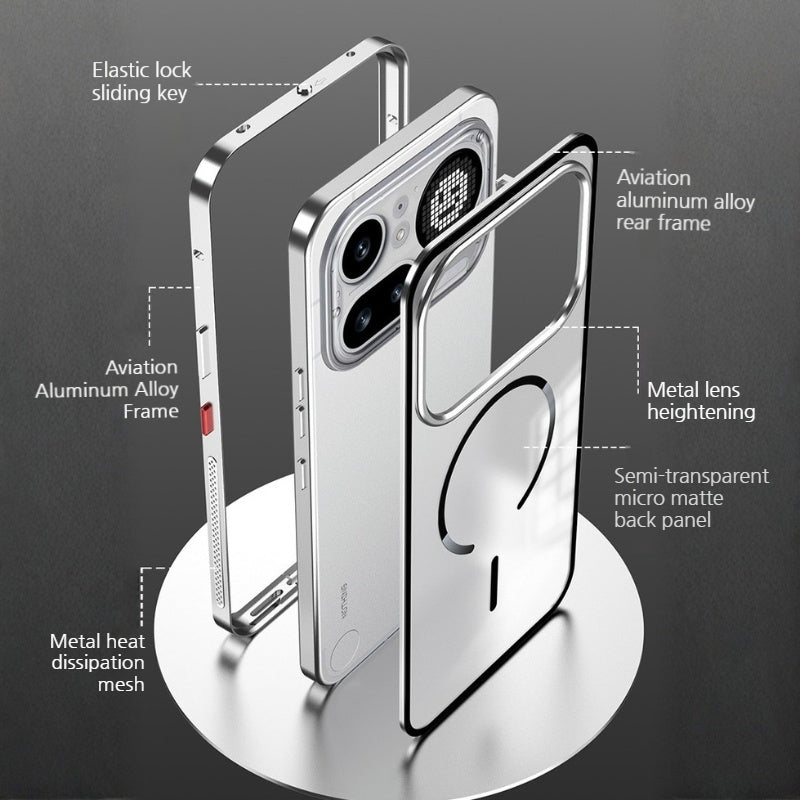 Load image into Gallery viewer, Nothing Phone (4a)/Pro Metal Frame Snap-On Acrylic Shockproof Phone Case - i-Station Mobile Phone & Electronic Device Repair and Accessories