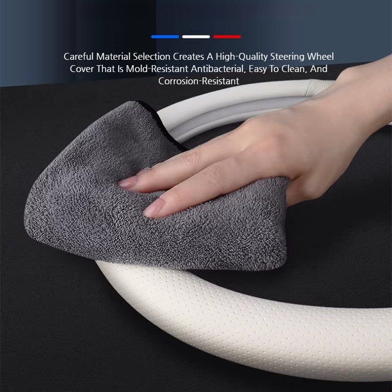 Load image into Gallery viewer, Kia Nappa & Carbon Fiber Car Steering Wheel Covers for K3, K5, K2, Sonet, Sportage, Seltos, KX3, Stonic, K4, KX5, Pegas, EV5