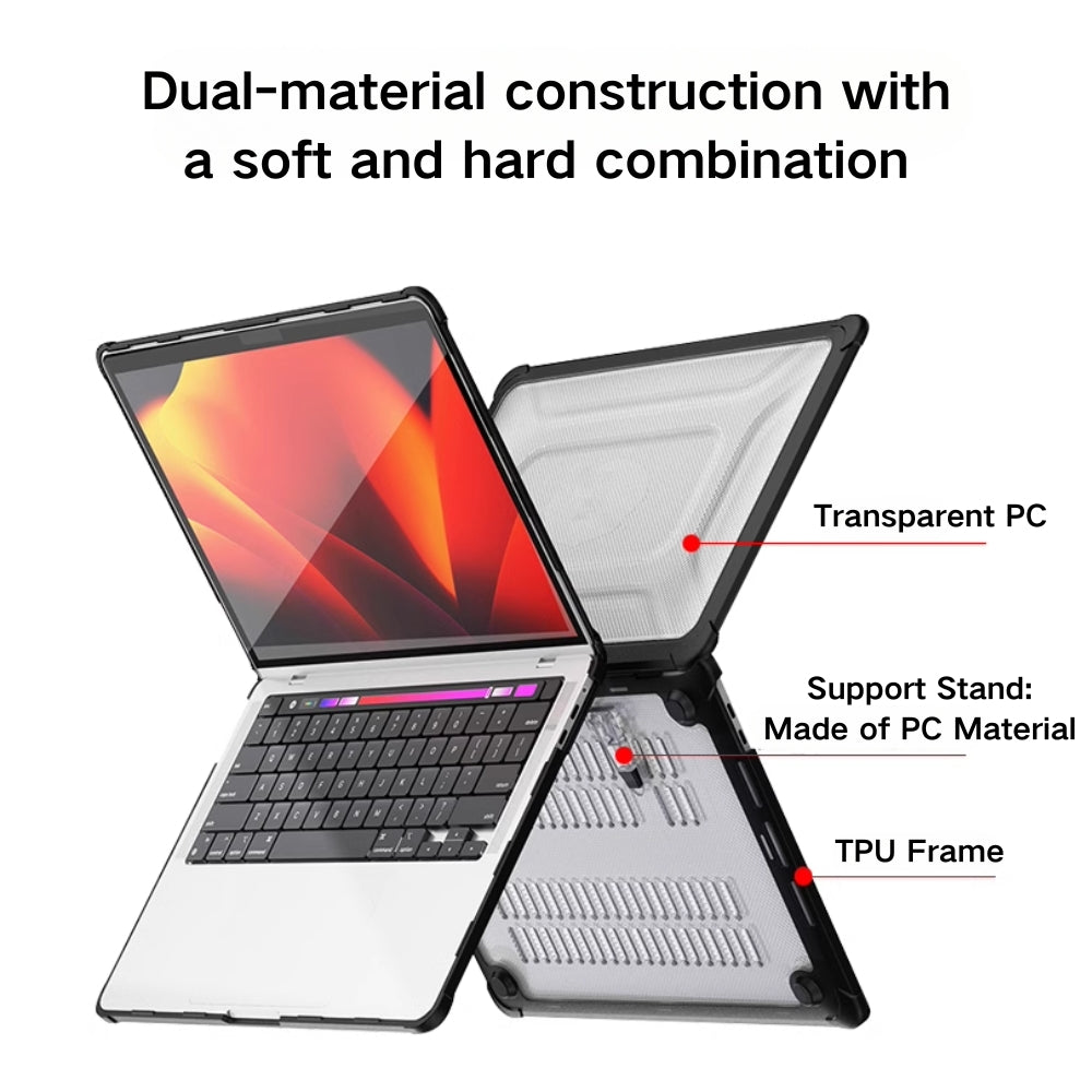 MacBook Air 15.3" M2 & M3 2023 & 2024 (A2941 & A3114) - Full Coverage Shockproof Foldable Stand Protective Case - i-Station Mobile Phone & Electronic Device Repair and Accessories