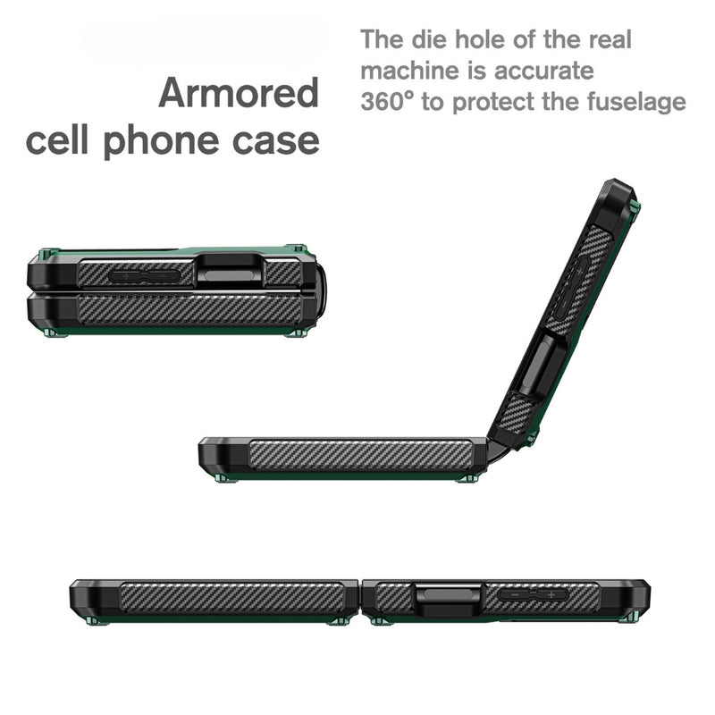Load image into Gallery viewer, Samsung Galaxy Z Flip 4(SM-F721) - Full Wrap Armored Shockproof Protection Case - i-Station Mobile Phone & Electronic Device Repair and Accessories