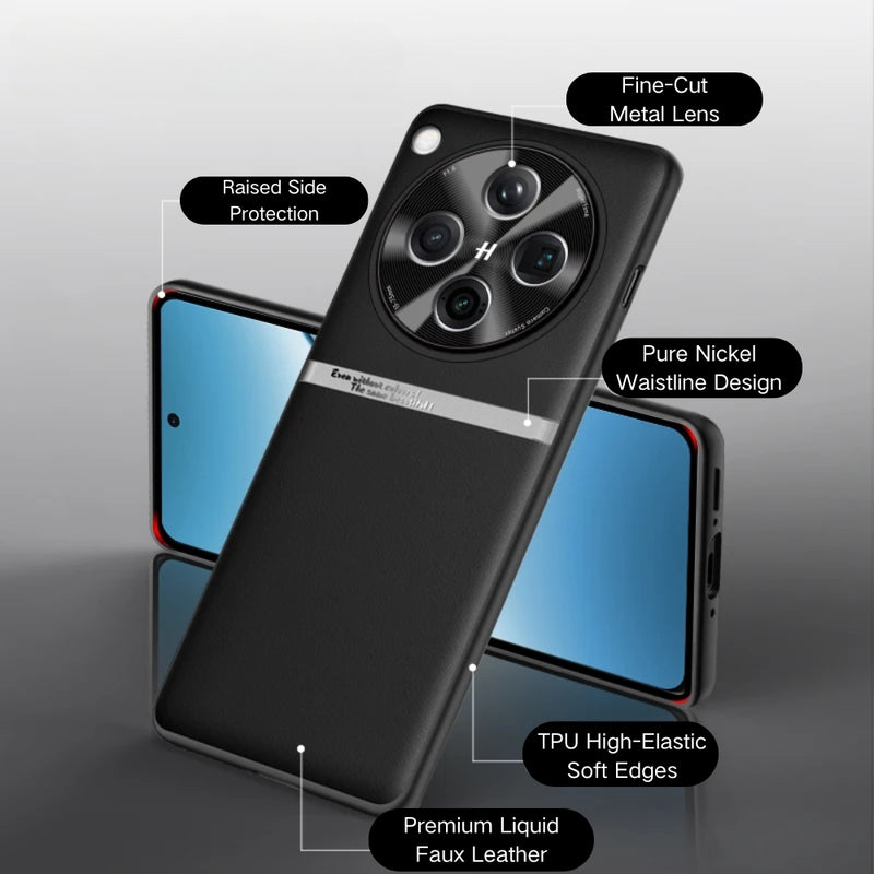 Load image into Gallery viewer, OPPO Find X8 Pro - Liquid Leather Skin-Friendly Anti-Drop Protective Case - i-Station Mobile Phone & Electronic Device Repair and Accessories