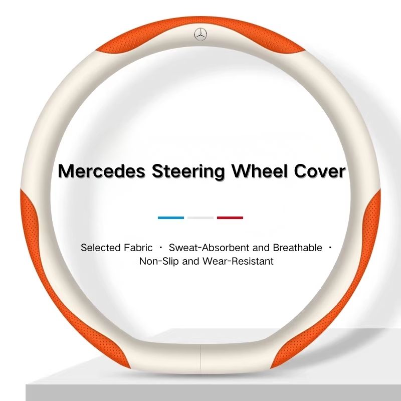 Load image into Gallery viewer, Mercedes-Benz Skin-friendly & Breathable Steering Wheel Cover For C260L, E300L, A180L, GLA/GLB, GLC, CLA