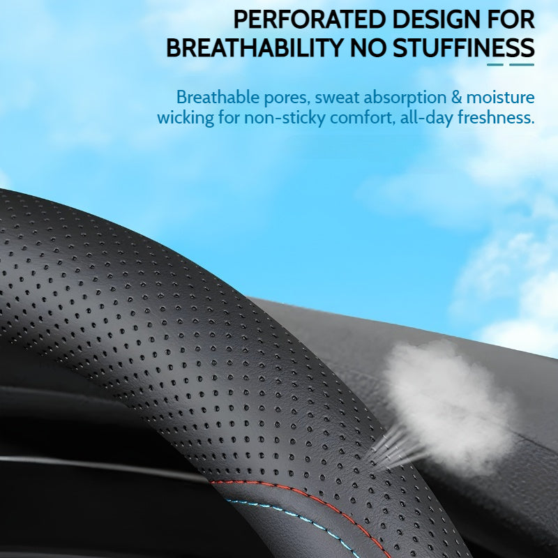 Load image into Gallery viewer, Maserati Nappa Leather Breathable Non-Slip Steering Wheel Cover For Quattroporte, Ghibli, Grecale, Levante - i-Station Mobile Phone & Electronic Device Repair and Accessories