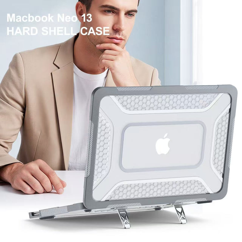 Load image into Gallery viewer, Macbook Neo 13“ 2026 (A3404) - Hybrid Armor Case with Hidden Stand & Anti-Slip Grip - i-Station Mobile Phone & Electronic Device Repair and Accessories