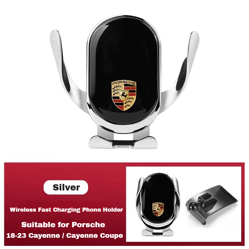 Load image into Gallery viewer, Porsche Car Dedicated Phone Holder – Smart Induction 15W Wireless Fast Charger For Cayen , Panamerane, 718, Macan