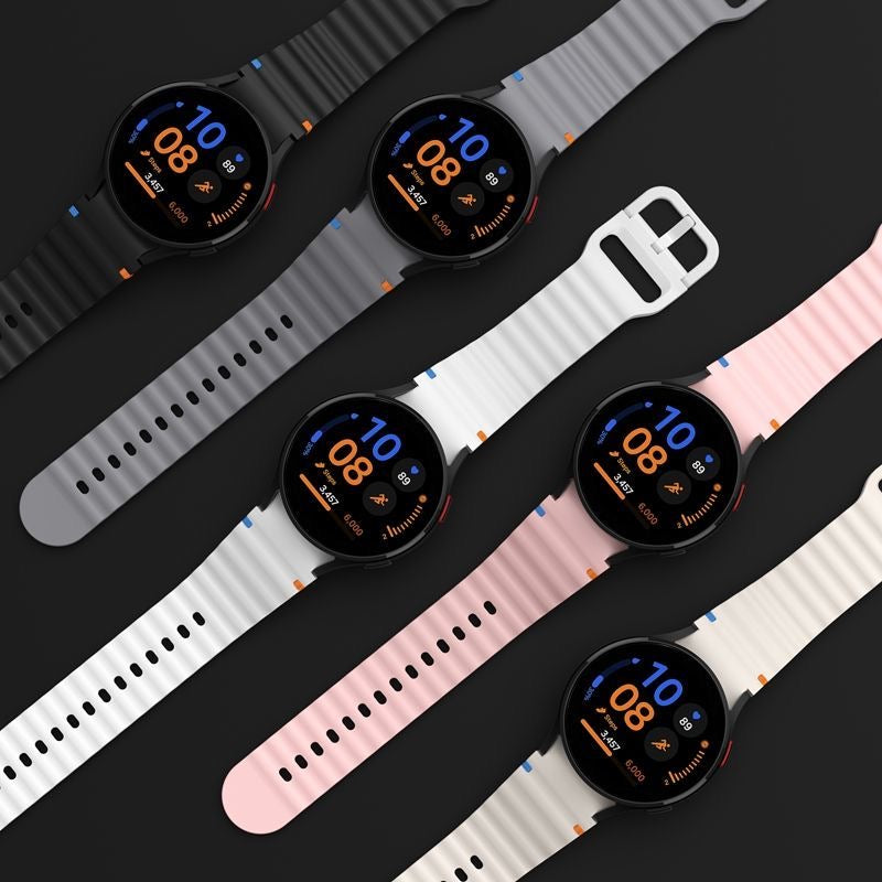 Load image into Gallery viewer, Samsung Galaxy Watch FE - Wavy Pattern Colored Silicone Breathable Watch Band - i-Station Mobile Phone & Electronic Device Repair and Accessories