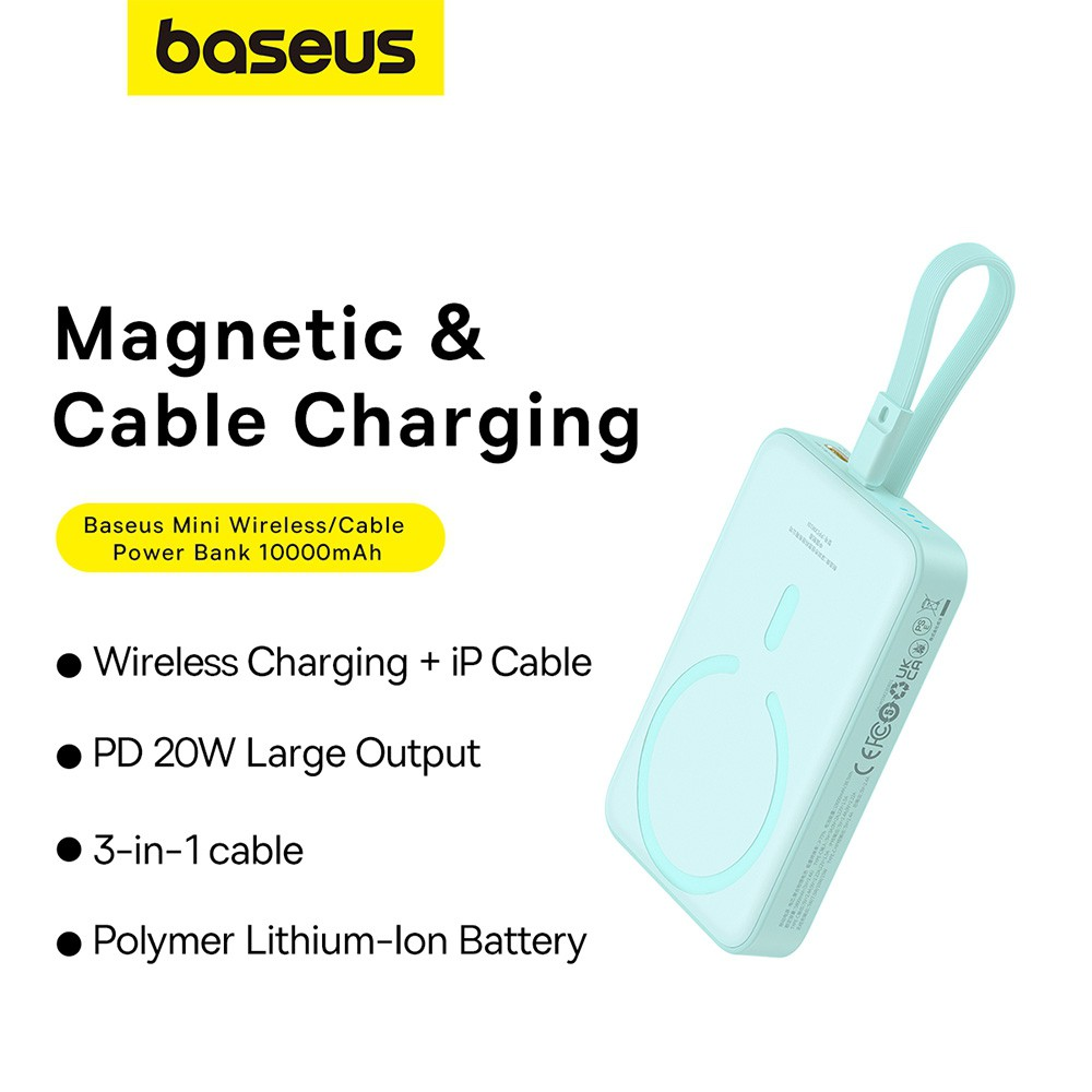 Baseus Magnetic Mini Wireless Fast Charge Power Bank iP Edition 10000mAh 20W - i-Station Mobile Phone & Electronic Device Repair and Accessories