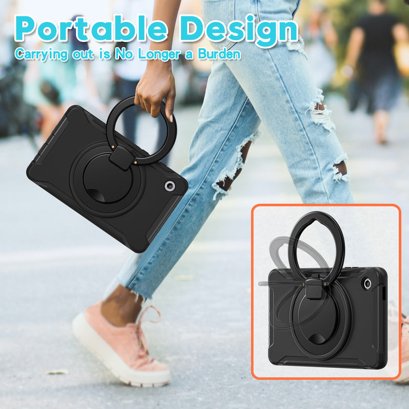 Load image into Gallery viewer, Samsung Galaxy Tab A11 (2025) 8.7" 360° Rotating Shockproof Rugged with Hand Strap Case