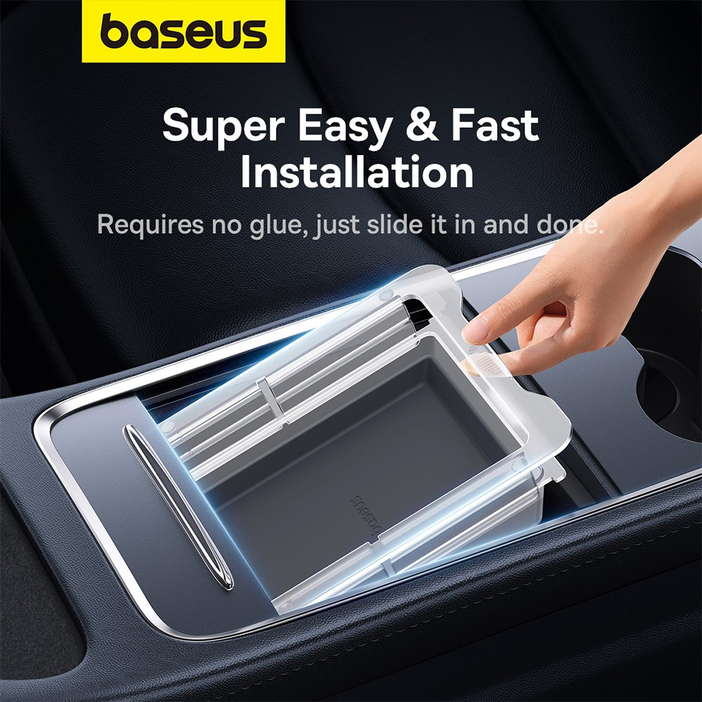 Baseus T-Space Series Car Center Console Armrest Box Twilight Grey - i-Station Mobile Phone & Electronic Device Repair and Accessories