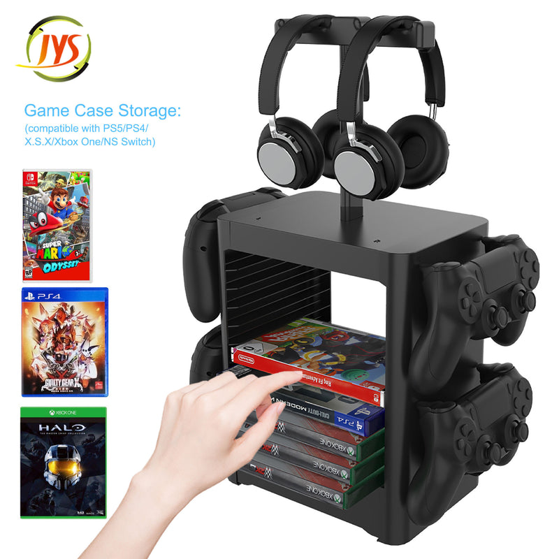 Load image into Gallery viewer, Xbox Wireless Controller Game Disc Storage Box Headphone Holder Stand