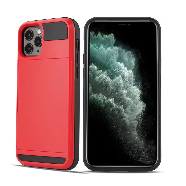 Apple iPhone X/XS/XR/Max Slide Card Holder ShockProof Armor Case - i-Station Mobile Phone & Electronic Device Repair and Accessories