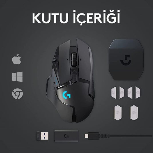 Logitech G502 Hero Lightspeed Wireless Gaming Mouse, Hero 16K Sensor, 16,000 DPI, RGB, Adjustable Weights, 11 Programmable Buttons, Long Battery Life, On-Board Memory, PC/Mac - i-Station Mobile Phone & Electronic Device Repair and Accessories