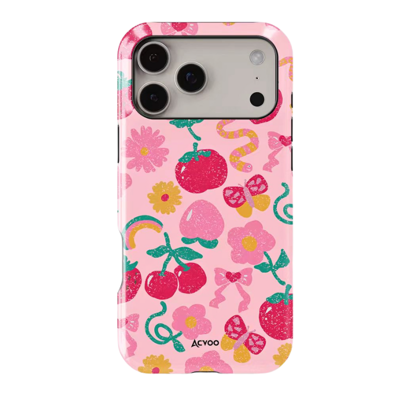 Load image into Gallery viewer, Apple iPhone 17/Air/Pro/Max - Cherry Double-Layer Shockproof Case