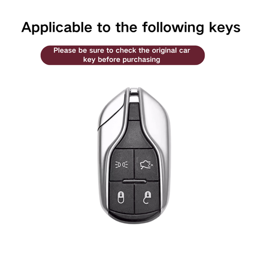Maserati Zinc Alloy Luxury Car Key Fob Case for Cover Quattroporte, Ghibli, Levante, MC20 - i-Station Mobile Phone & Electronic Device Repair and Accessories