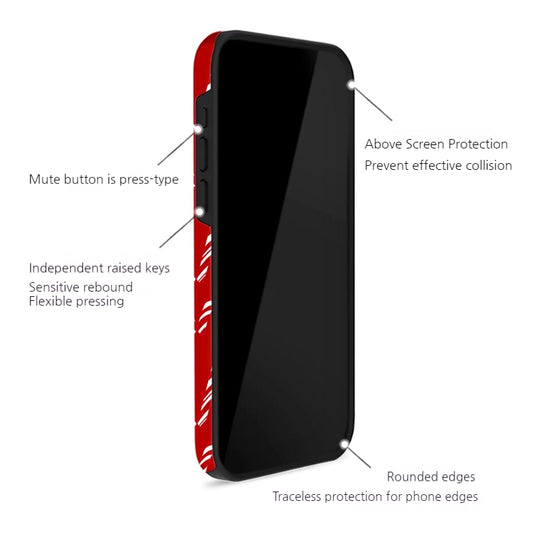 Apple iPhone 17/Air/Pro/Max - Christmas Candy Full-Body Shockproof Case