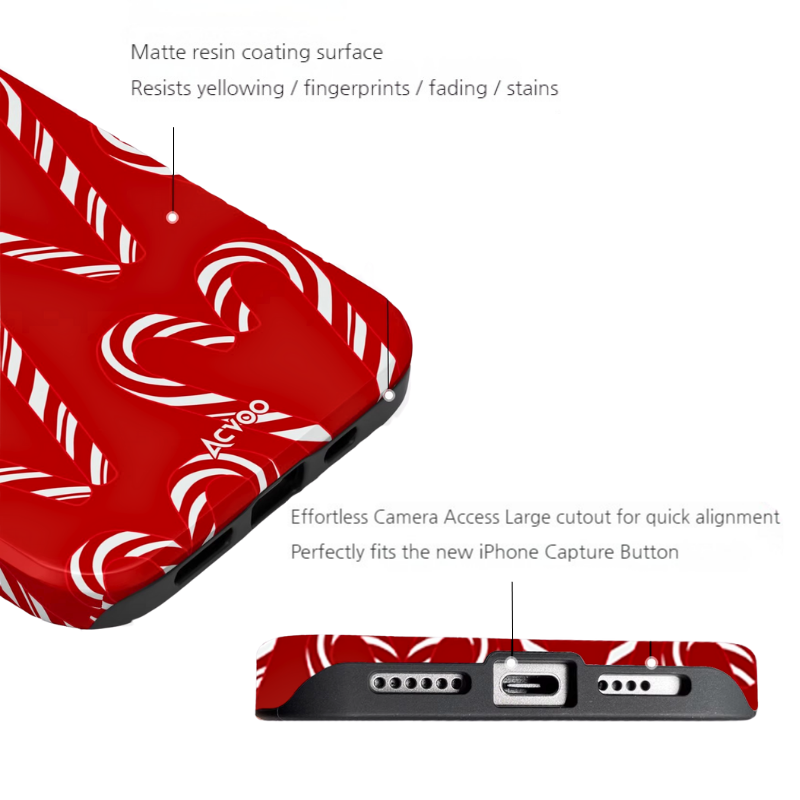Load image into Gallery viewer, Apple iPhone 17/Air/Pro/Max - Christmas Candy Full-Body Shockproof Case