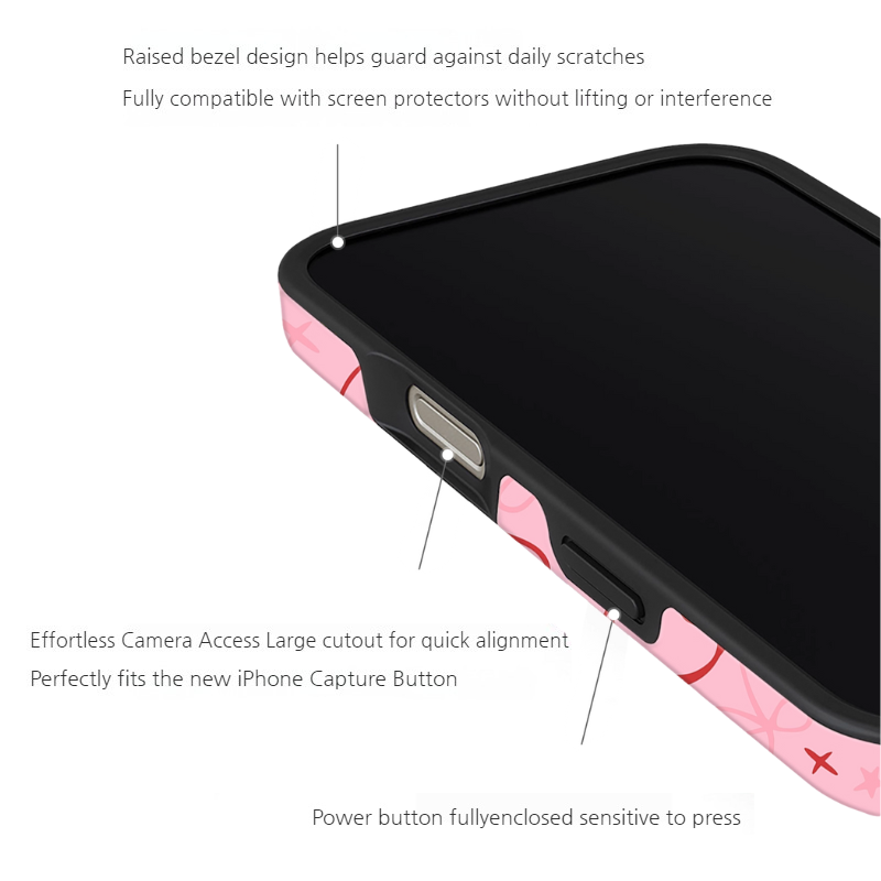 Apple iPhone 17/Air/Pro/Max - Cute Ribbon Bow Full-Cover Protective Phone Case - i-Station Mobile Phone & Electronic Device Repair and Accessories