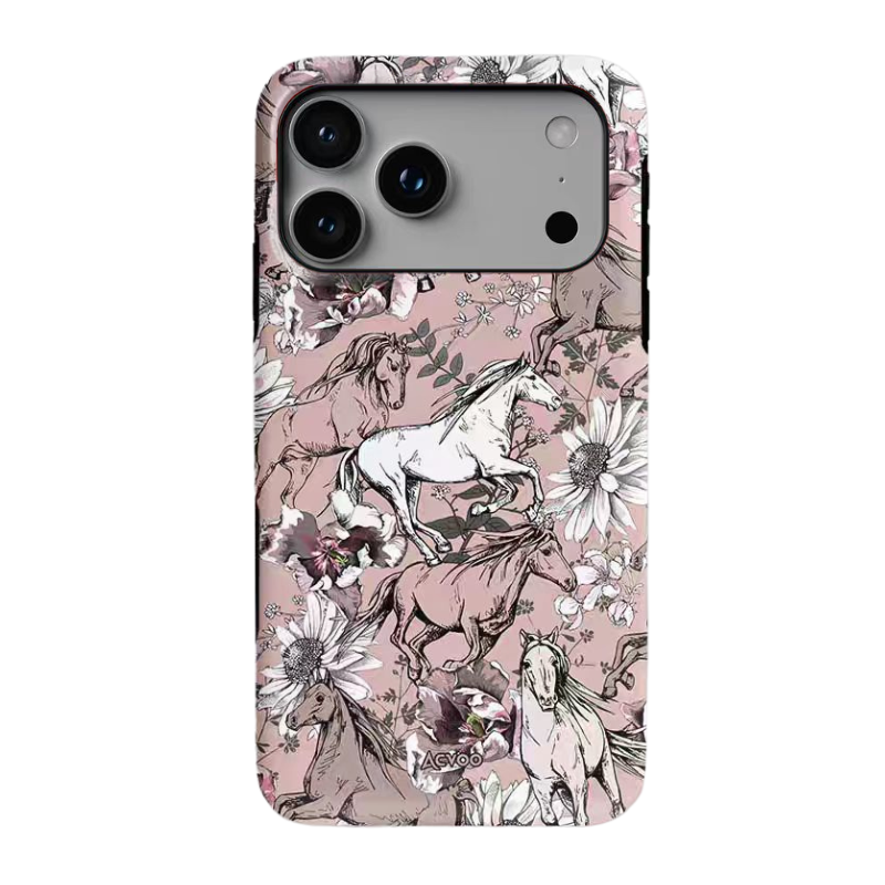 Load image into Gallery viewer, Apple iPhone 17/Air/Pro/Max - Retro Mustang Creative Shockproof Phone Case