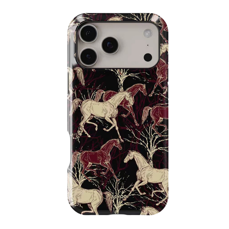 Load image into Gallery viewer, Apple iPhone 17/Air/Pro/Max - Retro Mustang Creative Shockproof Phone Case