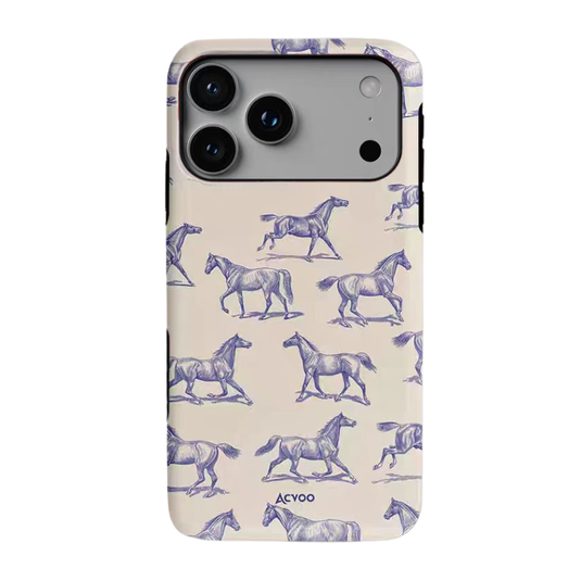 Apple iPhone 17/Air/Pro/Max - Retro Mustang Creative Shockproof Phone Case