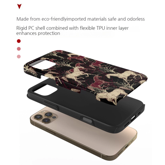 Apple iPhone 17/Air/Pro/Max - Retro Mustang Creative Shockproof Phone Case