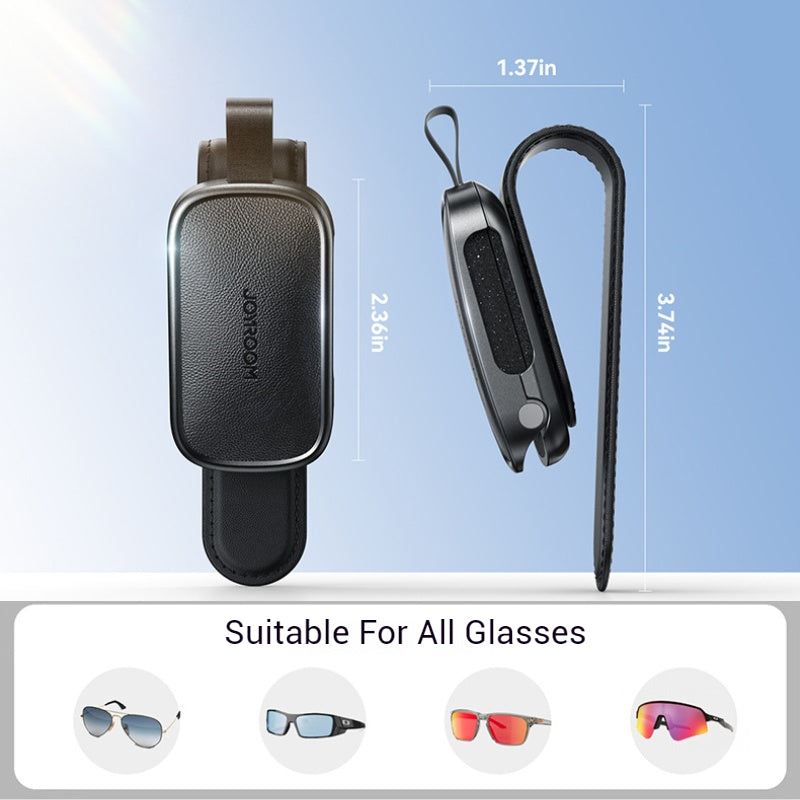 Load image into Gallery viewer, Yesido Leather Magnetic Sunglasses Holder for Car Visor - i-Station Mobile Phone & Electronic Device Repair and Accessories