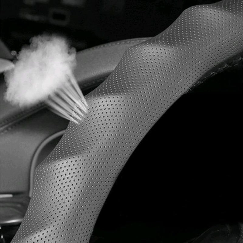 Load image into Gallery viewer, BMW X4 Breathable Anti-Slip Wave-Texture Leather Steering Wheel Cover