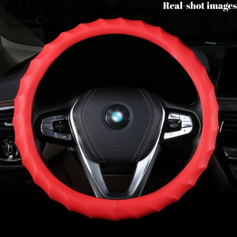 Load image into Gallery viewer, BMW X4 Breathable Anti-Slip Wave-Texture Leather Steering Wheel Cover