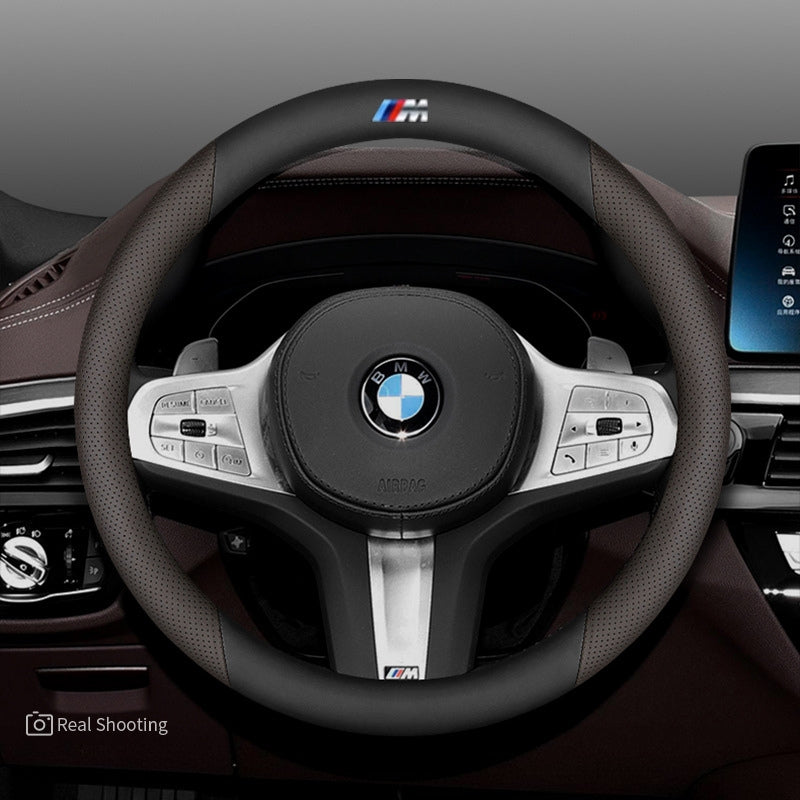 Load image into Gallery viewer, BMW X4 Premium Nappa Leather Breathable Ultra-Thin Non-Slip Steering Wheel Cover