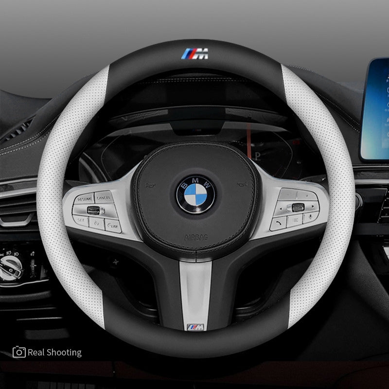 Load image into Gallery viewer, BMW X4 Premium Nappa Leather Breathable Ultra-Thin Non-Slip Steering Wheel Cover