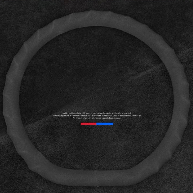 Load image into Gallery viewer, BMW X3 Anti-Slip, Breathable, Durable Steering Wheel Cover with Carbon-Fiber Texture, Wave-Pattern Design, and Suede Leather