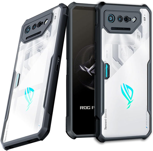Asus ROG Phone 7/7 Ultimate - Shield Shockproof TPU+PC Clear Rugged Heavy Duty Case  With 2PC Tempered Glass Screen Protector - i-Station Mobile Phone & Electronic Device Repair and Accessories